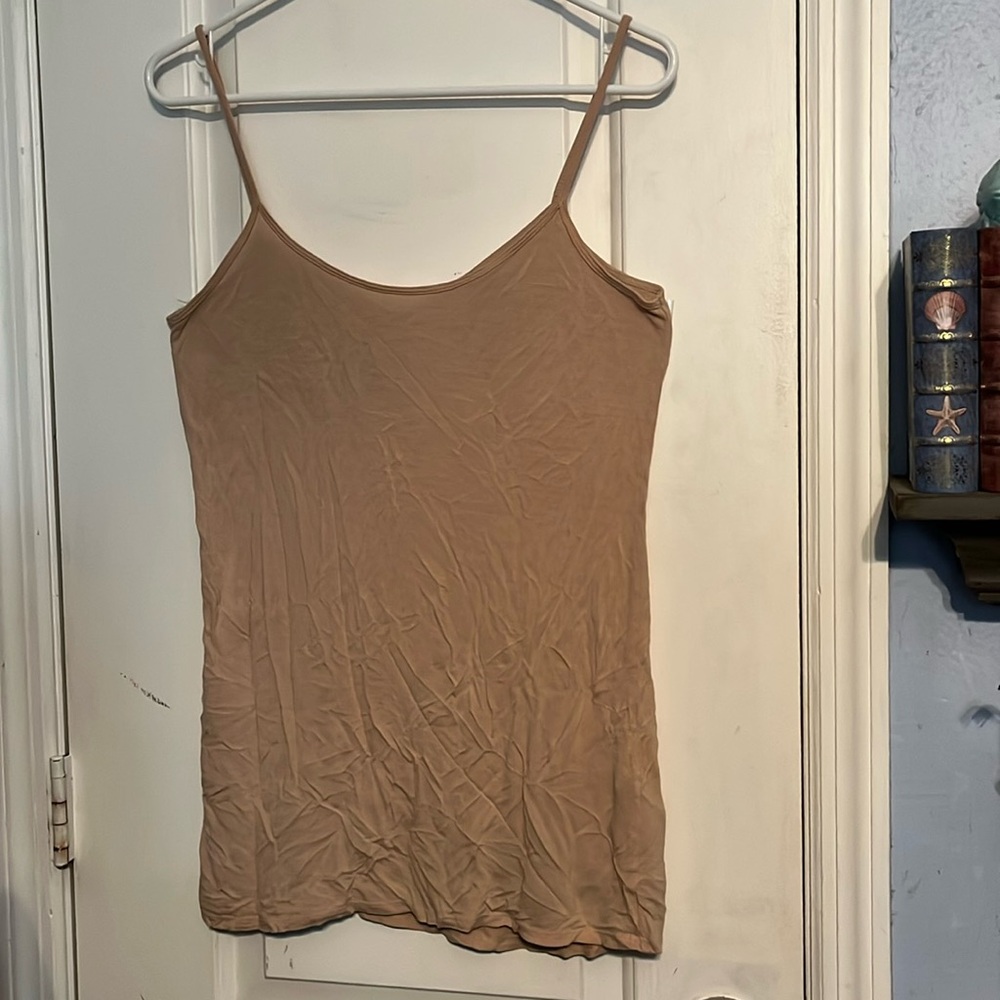 New York & Company size Large tan tank top. Gently worn.